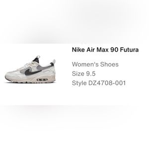 Nike Air Max 90 Futura - womens size 9.5